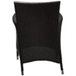 Pemberly Row  Patio Dining Arm Chair in Espresso and Red