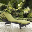 Pemberly Row  Adjustable Patio Chaise Lounge in Peridot