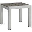 Pemberly Row 3-Piece Modern Aluminum Outdoor Set in Black/Silver