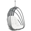 Pemberly Row  Outdoor Patio Swing Chair Without Stand in White