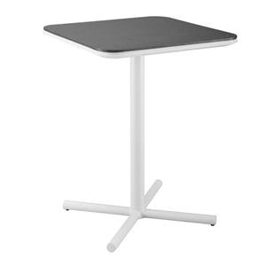 pemberly row aluminum outdoor pub table in white
