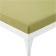 Pemberly Row  Patio Chaise Lounge in White and Peridot