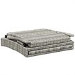 Pemberly Row Modern Wicker / Rattan Patio Lounge Chair in Navy