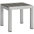 Pemberly Row  3 Piece Mesh Patio Lounge Chair Set in Gray