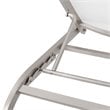 Pemberly Row  Mesh Patio Chaise Lounge in White (Set of 4)