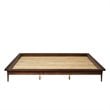 Pemberly Row Mid-Century Solid Wood King Platform Bed in Walnut