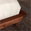 Pemberly Row Mid-Century Solid Wood King Platform Bed in Walnut