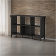 Pemberly Row Furniture Salinas 6 Cube Organizer in Vintage Black