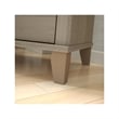 Pemberly Row Transitional Wood Chest of Drawers in Ash Gray/Satin Nickel