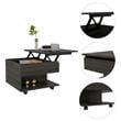 Pemberly Row Coffee Table with Casters in Espresso