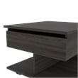 Pemberly Row Coffee Table with Casters in Espresso