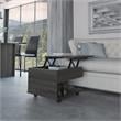 Pemberly Row Coffee Table with Casters in Espresso