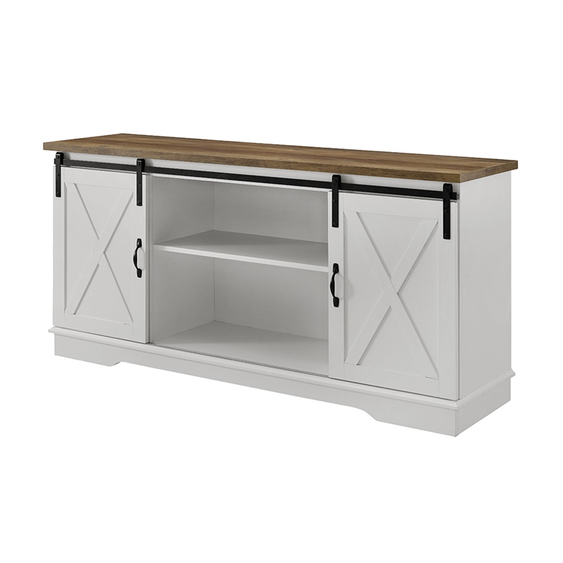 Pemberly Row Modern Wood TV Stand for TVs up to 58