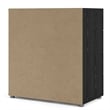 Pemberly Row Contemporary 4-Drawer Engineered Wood Chest in Black