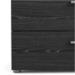 Pemberly Row Contemporary 4-Drawer Engineered Wood Chest in Black