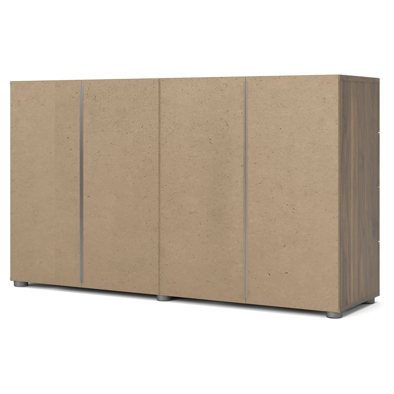 Pemberly Row 8 Drawer Double Dresser in Walnut