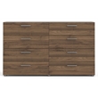 Pemberly Row 8 Drawer Double Dresser in Walnut
