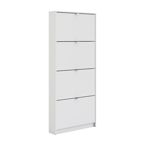 pemberly row 4 drawer shoe cabinet in white