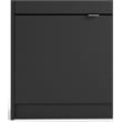 Pemberly Row 2 Drawer Engineered Wood Shoe Cabinet in Black Matte