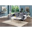 Pemberly Row Coffee Table in White Wood Finish with X Legs