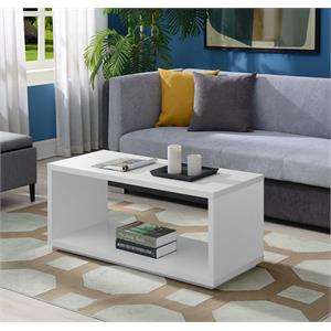 Pemberly Row Coffee Table in White Wood Finish