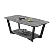 Pemberly Row Coffee Table in Driftwood Gray Wood Finish