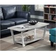 Pemberly Row Coffee Table in Gray and White Wood Finish