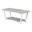 Pemberly Row Coffee Table in Gray and White Wood Finish