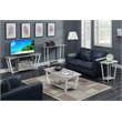 Pemberly Row Coffee Table in Gray and White Wood Finish