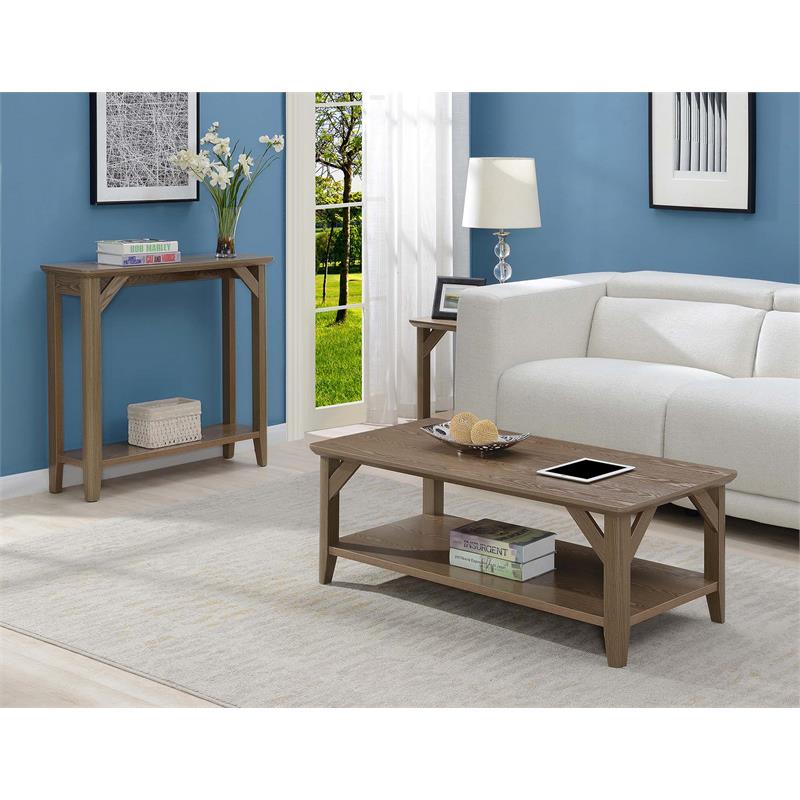 Pemberly Row Coffee Table in Vanilla Wood Finish Cymax Business