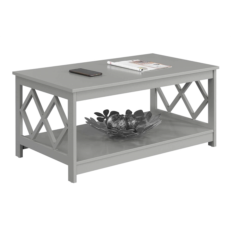 Pemberly Row Coffee Table in Gray Wood Finish