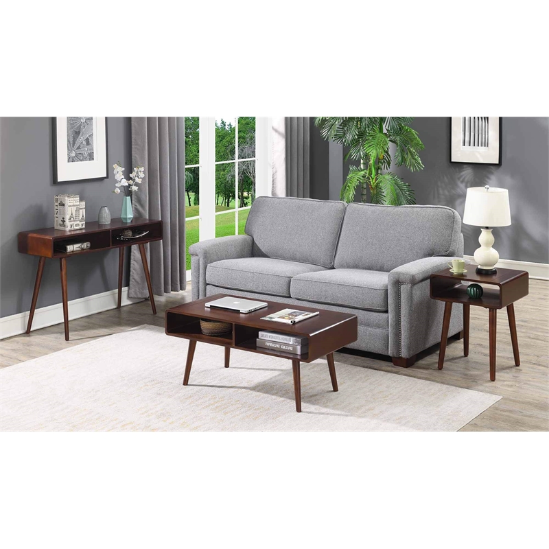 Pemberly Row Coffee Table in Espresso Wood Finish