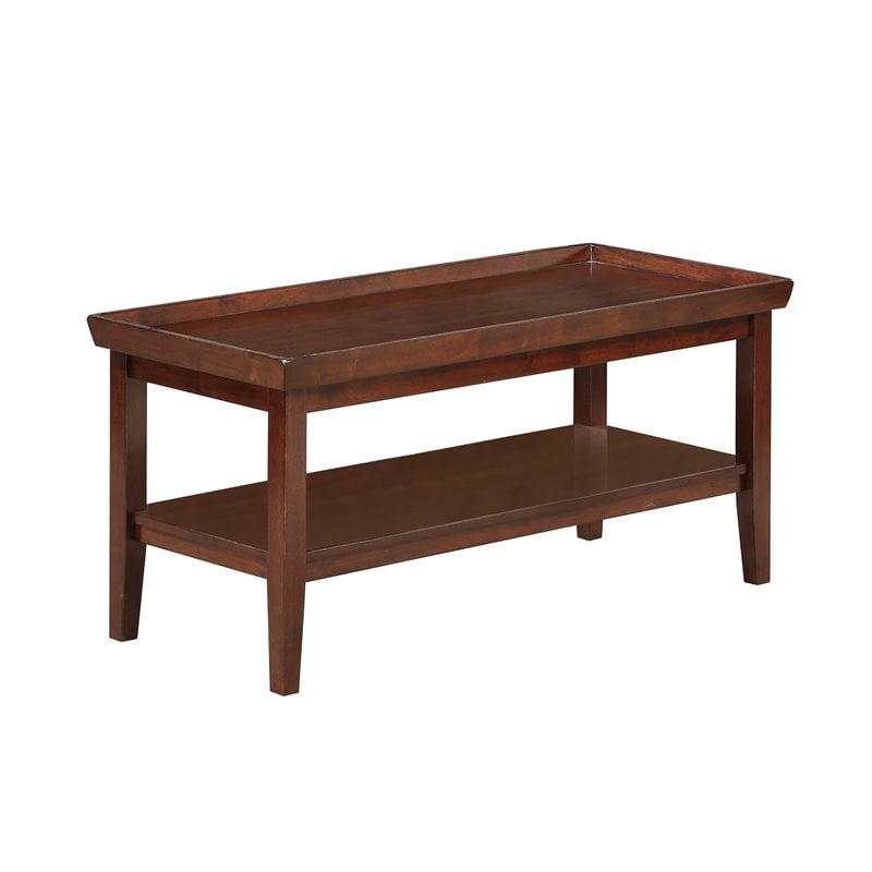 Pemberly Row Coffee Table in Espresso Wood Finish