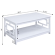 Pemberly Row Coffee Table in White Wood Finish