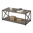 Pemberly Row Coffee Table in Weathered Gray Wood Finish