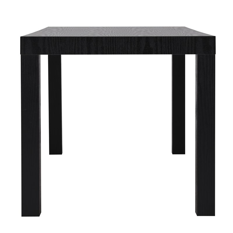 Pemberly Row Contemporary Coffee Table in Black