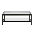 Pemberly Row Traditional Metal Coffee Table Black and Bronze