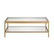 Pemberly Row Traditional Metal Coffee Table Brass