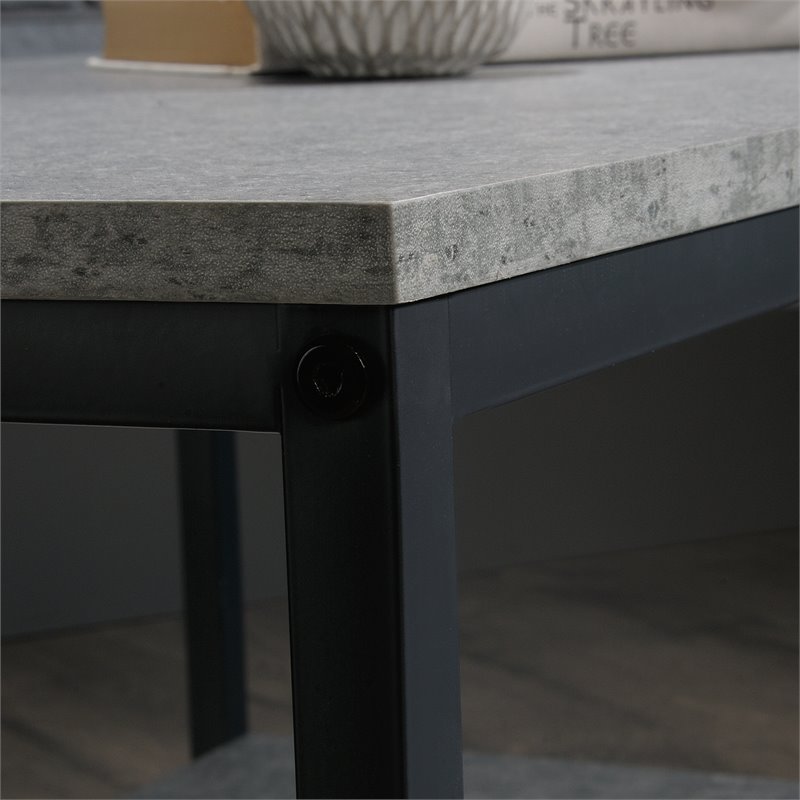 faux concrete table