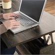 Pemberly Row Wood and Metal Lift-Top Coffee Table in Carbon Oak/Black