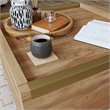 Pemberly Row  Engineered Wood Coffee Table in Sindoori Mango
