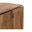 Pemberly Row Contemporary Engineered Wood Sewing Craft Cart in Oak