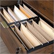 Pemberly Row 2Drawers Vertical Walnut Wood Filing Cabinet Easy Assembly