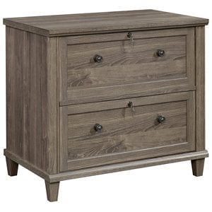 Pemberly Row 2 Drawers Lateral Oak Engineered Wood Filing Cabinet Easy Assembly