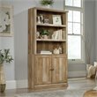 Pemberly Row 3-Shelf Modern Engineered Wood Bookcase in Lintel Oak