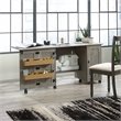 Pemberly Row Contemporary Engineered Wood Sewing Craft Table in Oak