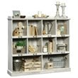 Pemberly Row 10-Cube Modern Engineered Wood Bookcase in White Plank