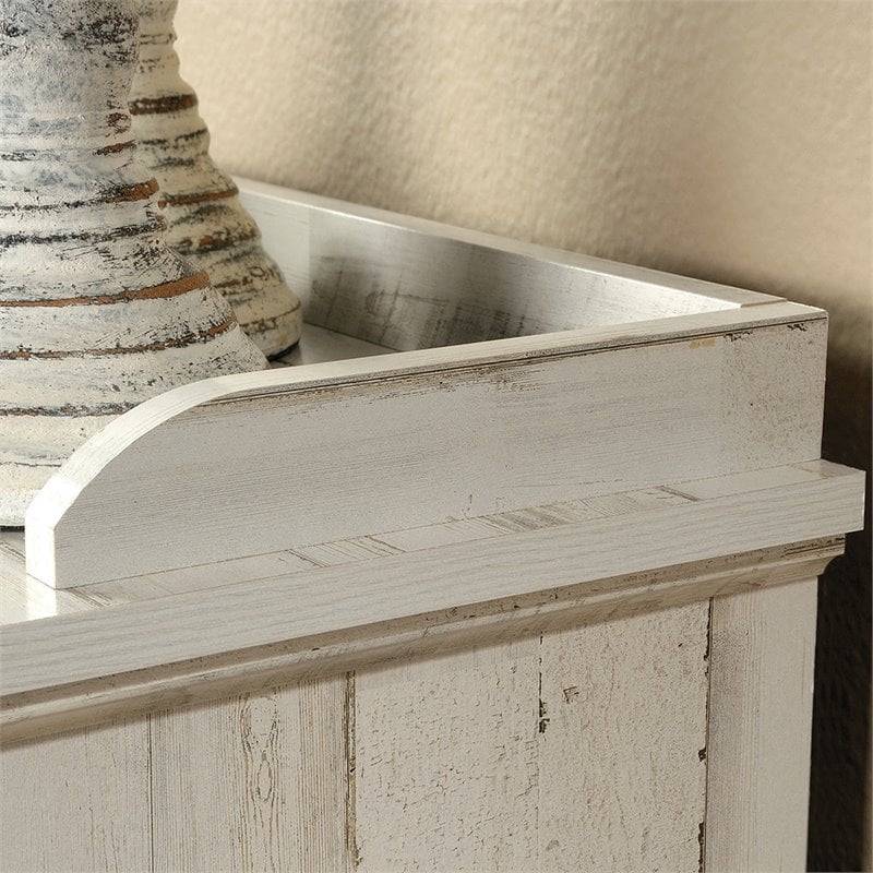 Pemberly Row 10-Cube Modern Engineered Wood Bookcase in White Plank