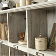 Pemberly Row 10-Cube Modern Engineered Wood Bookcase in White Plank