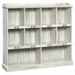 Pemberly Row 10-Cube Modern Engineered Wood Bookcase in White Plank